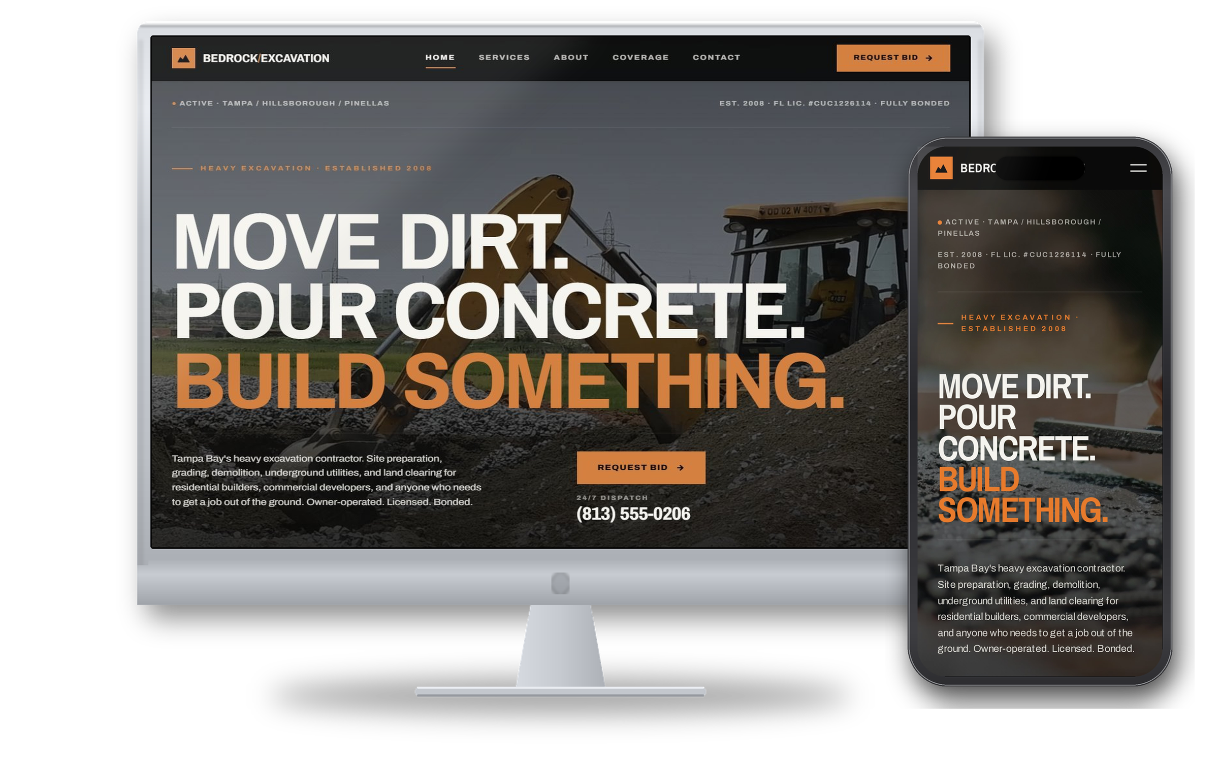 Bedrock Excavation — demo site by LeadWise Connect